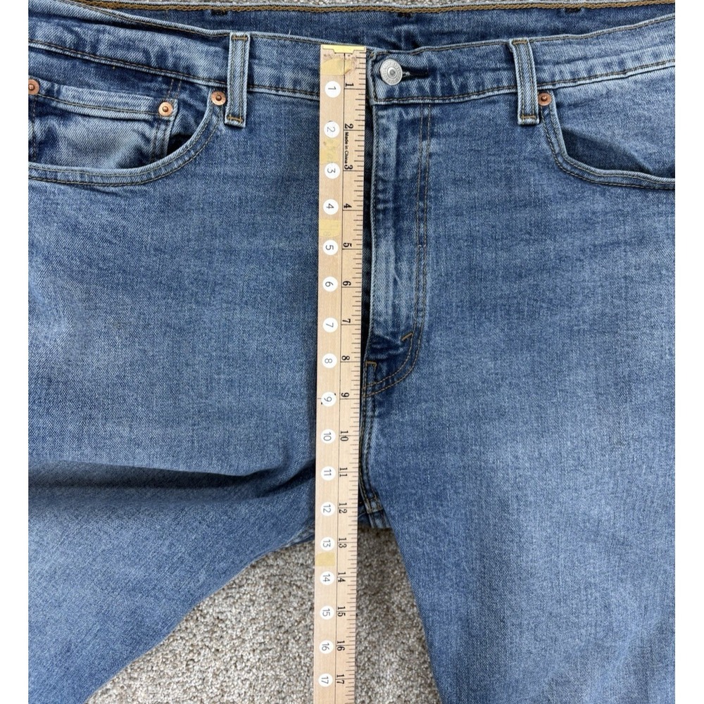 Levi's 505 Jeans Men's 40x30 Blue Medium Wash Flex Denim‎ Regular Straight Leg - Picture 11 of 11